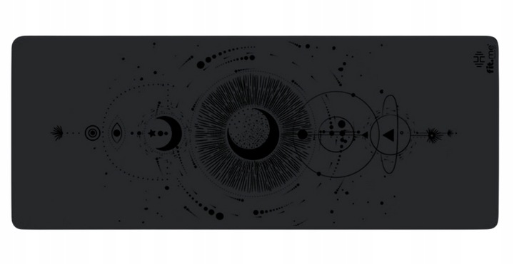 MATA PREMIUM DO JOGI ĆWICZEŃ CIĘŻKA KAUCZUK PU WZÓR KSIĘŻYCA ANTYPOŚLIZGOWA