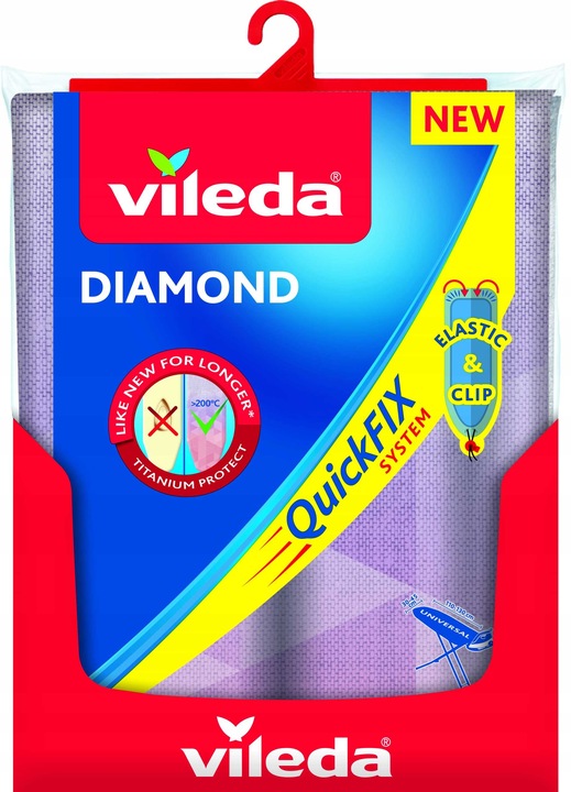 VILEDA POKROWIEC NA DESKĘ DO PRASOWANIA DIAMOND 30-45 / 110-130 CM QUICKFIX