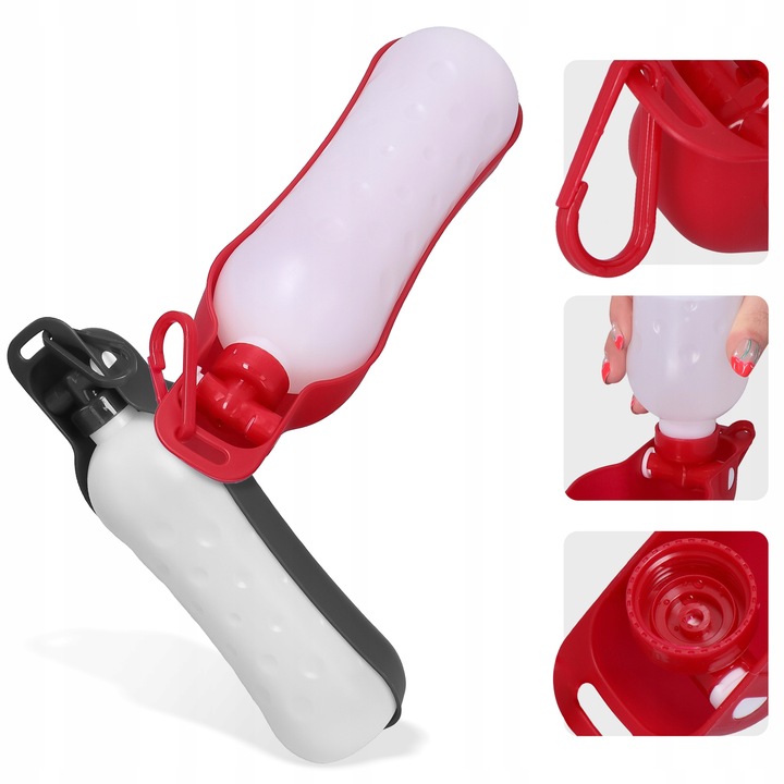 BUTELKA TURYSTYCZNA na WODĘ PSA 0,7 l BIDON Poidło Miska Podróżna PRZENO FF