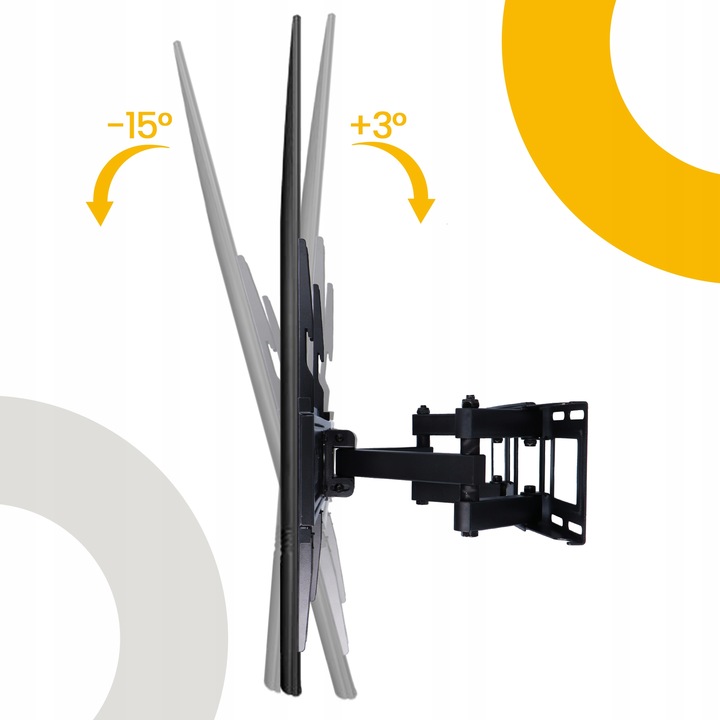 UCHWYT TELEWIZORA WIESZAK TV 32-70'' OBROTOWY RUCHOMY ŚCIENNY UNIWERSALN 0F