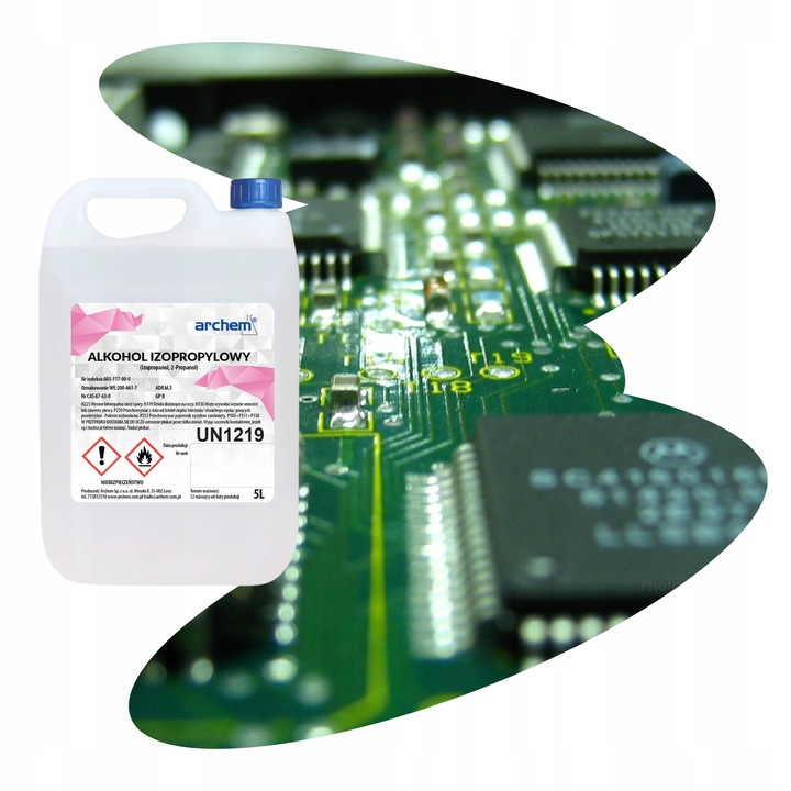 Alkohol Izopropylowy IPA 5L – Izopropanol czyszczenie Elektroniki, PCB