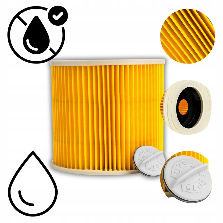 Worki do odkurzacza Karcher WD3 WD2 KWD3 SE4 SE4001 z filtrem PUREY 10