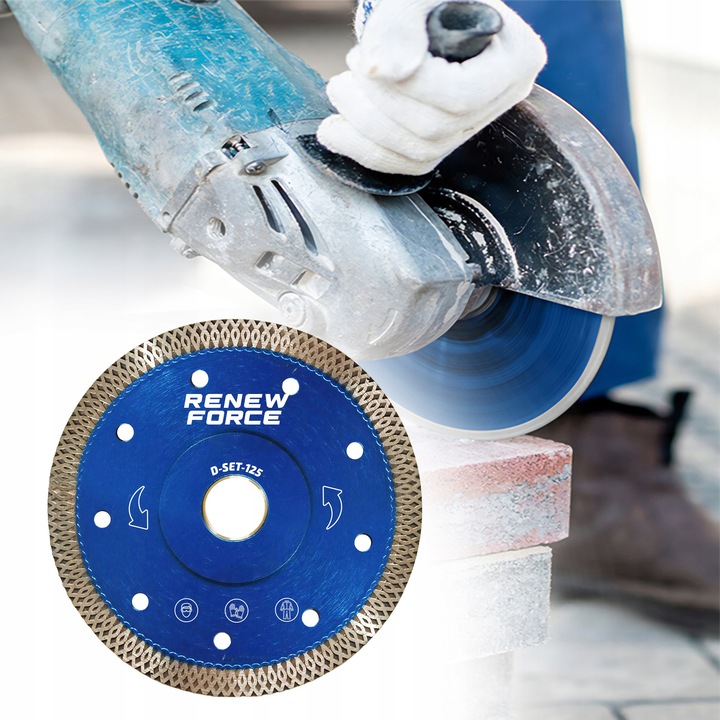 ZESTAW TARCZ DIAMENTOWYCH DO CIĘCIA I SZLIFOWANIA GRESU SPIEKU PŁYTEK