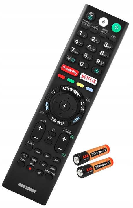 PILOT DO TELEWIZORA SONY SMART GOOGLE PLAY NETFLIX VOICE BATERIE