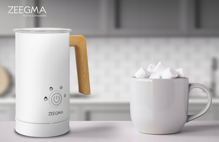 ELEKTRYCZNY SPIENIACZ do mleka Podgrzewacz KAWY PIANY LATTE BIAŁY 240ml