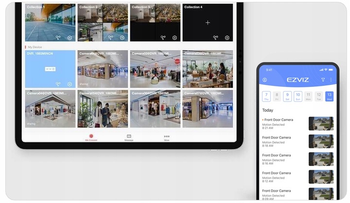 Zestaw do Monitoringu WiFi EZVIZ 5x C8c 2MP 1080p Rejestrator 8 Kanałów