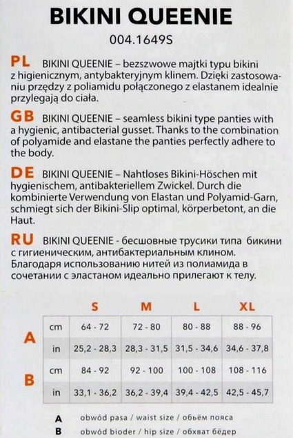 3xFIGI GATTA BIKINI QUEENIE BIAŁE CZARNE NATURAL S