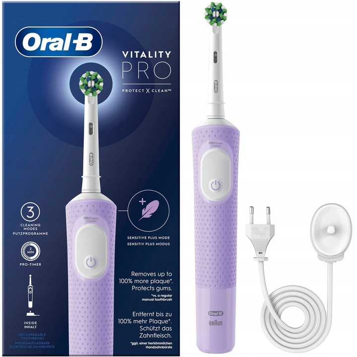 SZCZOTECZKA ELEKTRYCZNA ORAL-B DO ZĘBÓW VITALITY D103 PRO 3 TRYBY
