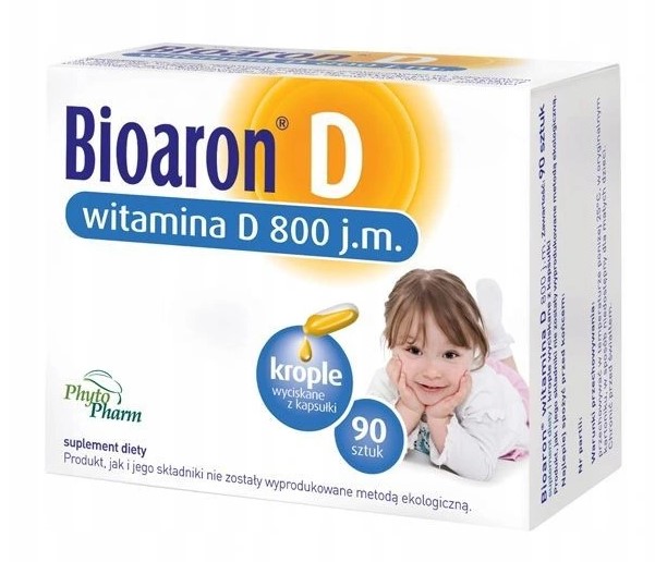 Biaron D800 Witamina D Dla Dzieci 90 Kapsułek Twist-Off