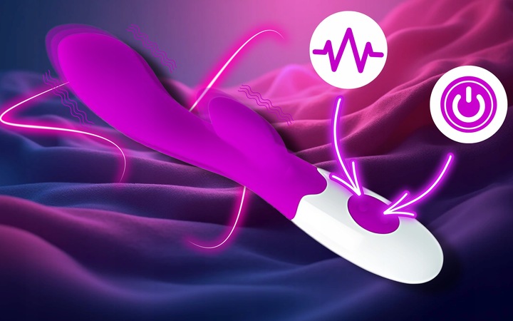 WIBRATOR DAMSKI SEKS MASAŻER ŁECHTACZKI 30 PROGRAMÓW + ŻEL LUBRYKANT