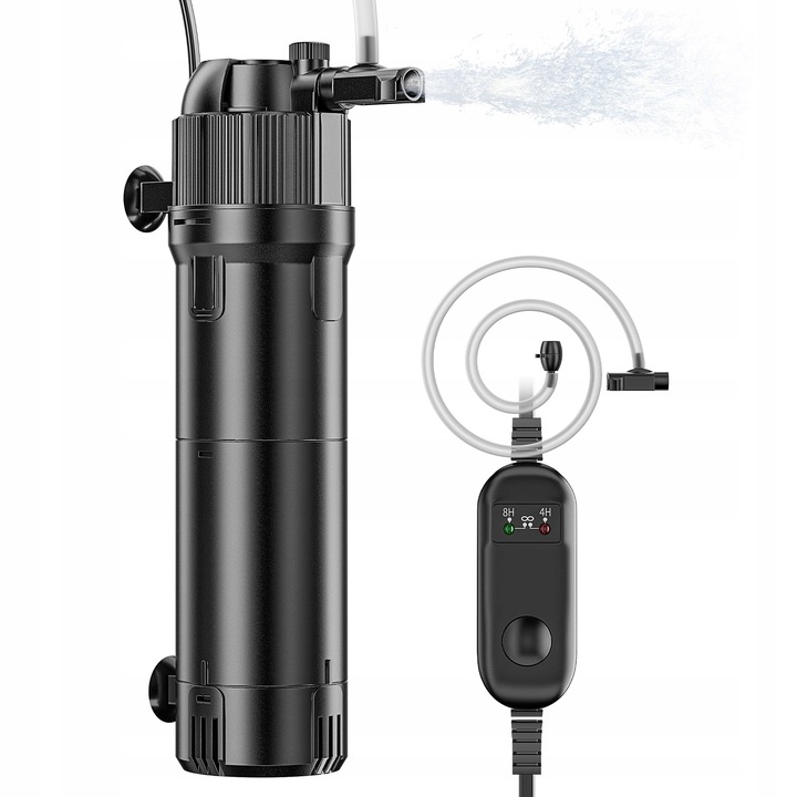 5W1 FILTR WEWNĘTRZNY Z LAMPĄ UV BIOLOGICZNY DO AKWARIUM DO 100-300L 800L/H