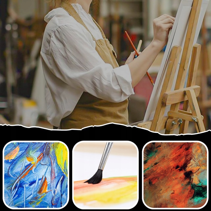 PŁÓTNO MALARSKIE DO MALOWANIA PODOBRAZIE BAWEŁNIANE 10szt 24x30 cm zestaw