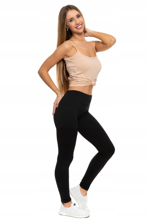 Moraj Legginsy Damskie z Wysokim Stanem Mocno Kryjące efekt Peach Touch