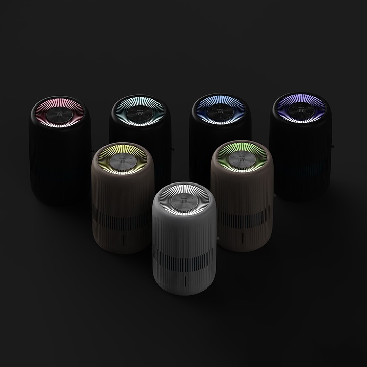 Nawilżacz ewaporacyjny Klarta Humea Grande WiFi White LED 80m² 600