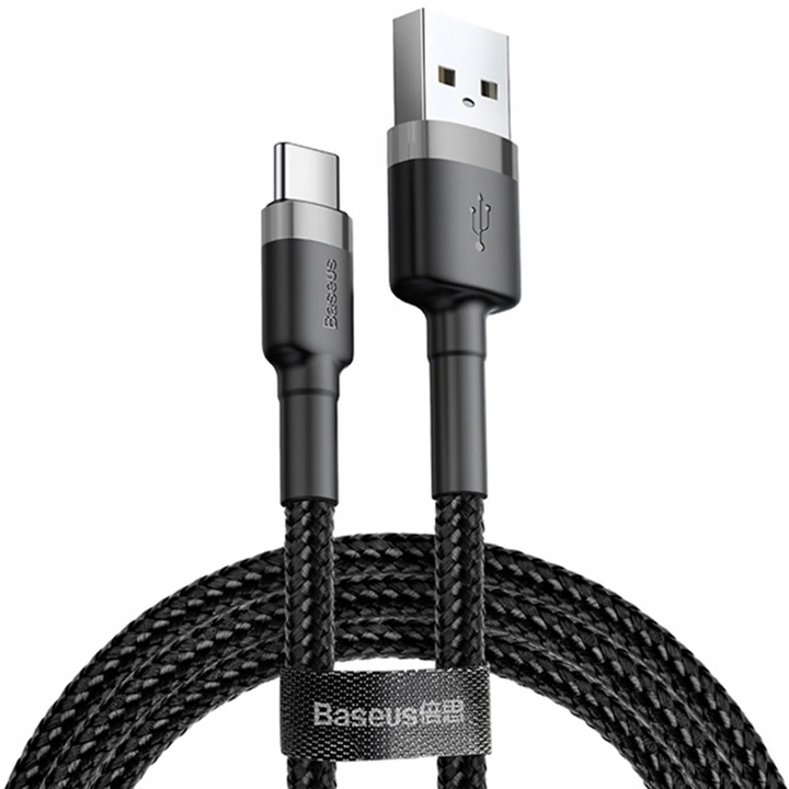 BASEUS Szybki Kabel USB-A - USB-C 1m do Telefonu Quick Charge 3A typ C