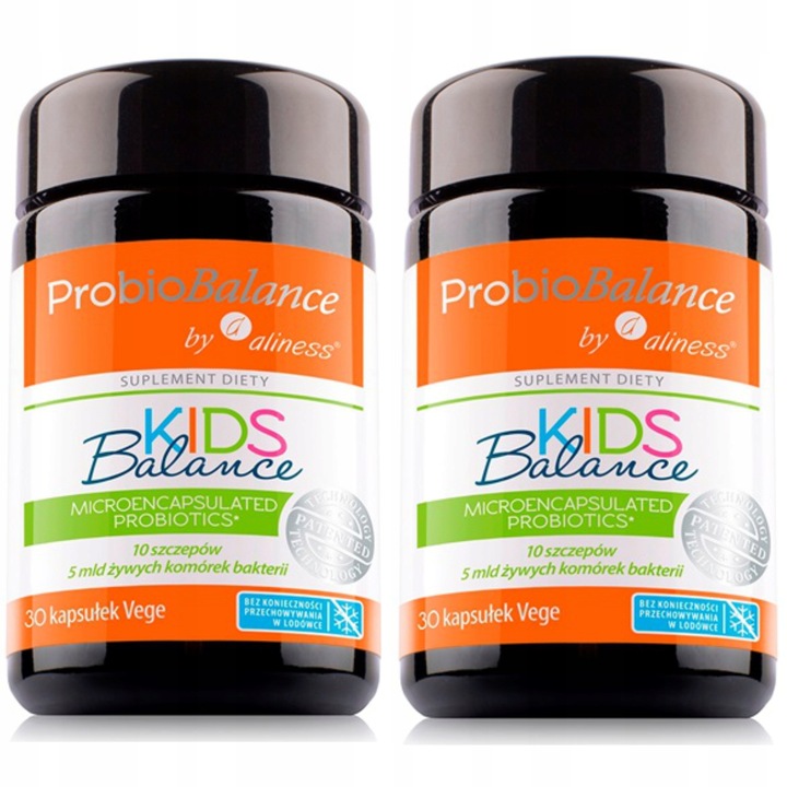 2x Aliness PROBIOTYK DLA DZIECI 10 szczepów 5 mld Flora Jelita Trawienie