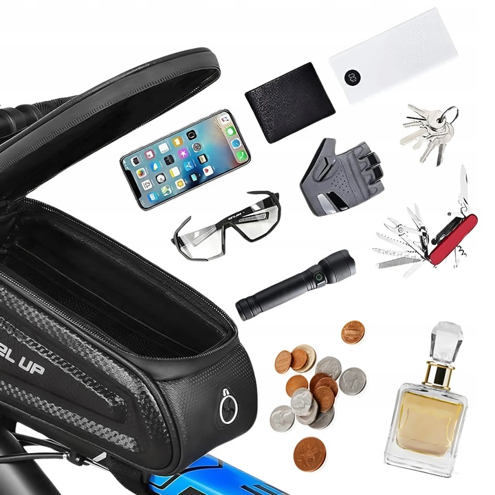 SAKWA ROWEROWA TORBA NA BAGAŻNIK ROWER ODBLASKOWA KUFER POJEMNA USZTYWNIANA