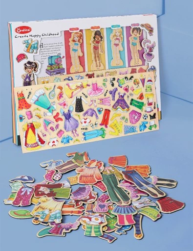 MAGNETYCZNA GRA UBIERANKA UKŁADANKA PUZZLE MONTESSORI