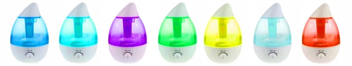NAWILŻACZ POWIETRZA REGULOWANY KOLOROWA LAMPKA LED
