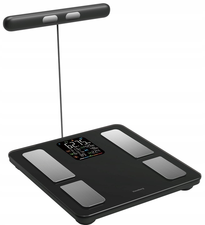 Waga łazienkowa z uchwytem, elektroniczna, precyzyjna skład ciała,