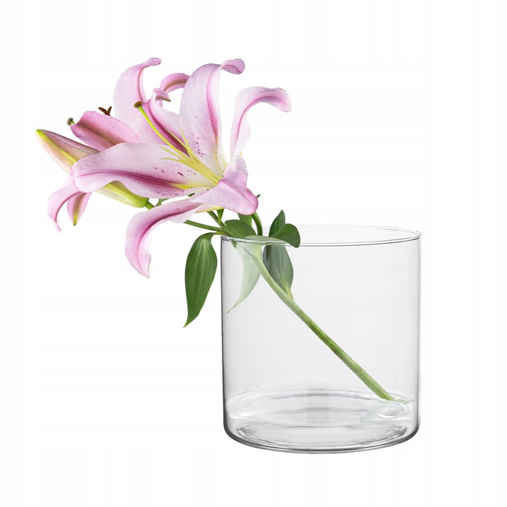 Wazon ŚWIECZNIK Lampion Cylinder 19 cm POJEMNIK Na Kompozycje