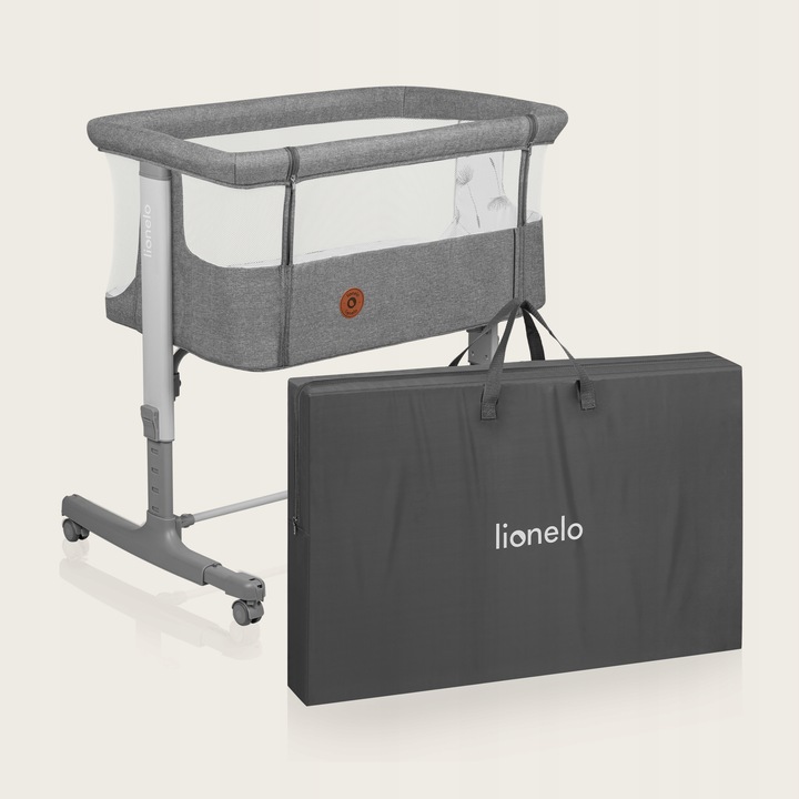 Łóżeczko dostawne, wolnostojące, kołyska 3w1 zestaw dodatków Lionelo Aurora