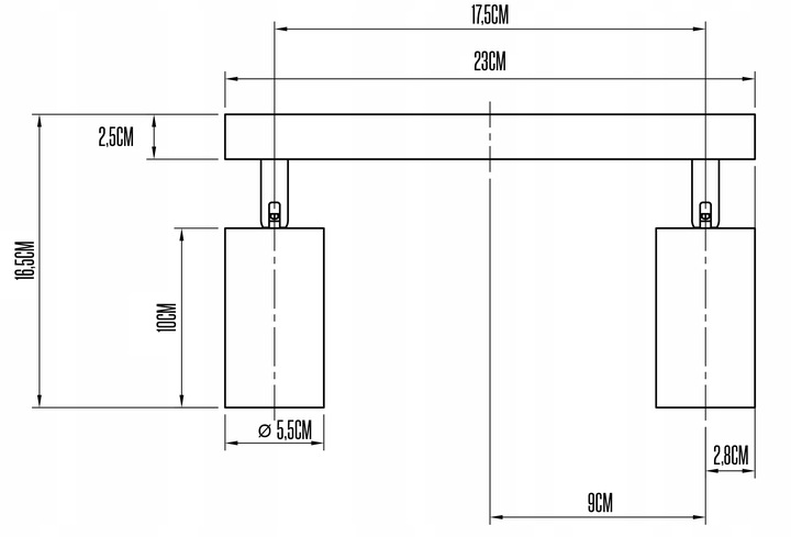 Lampa sufitowa kinkiet spot oprawa halogenowa GU10