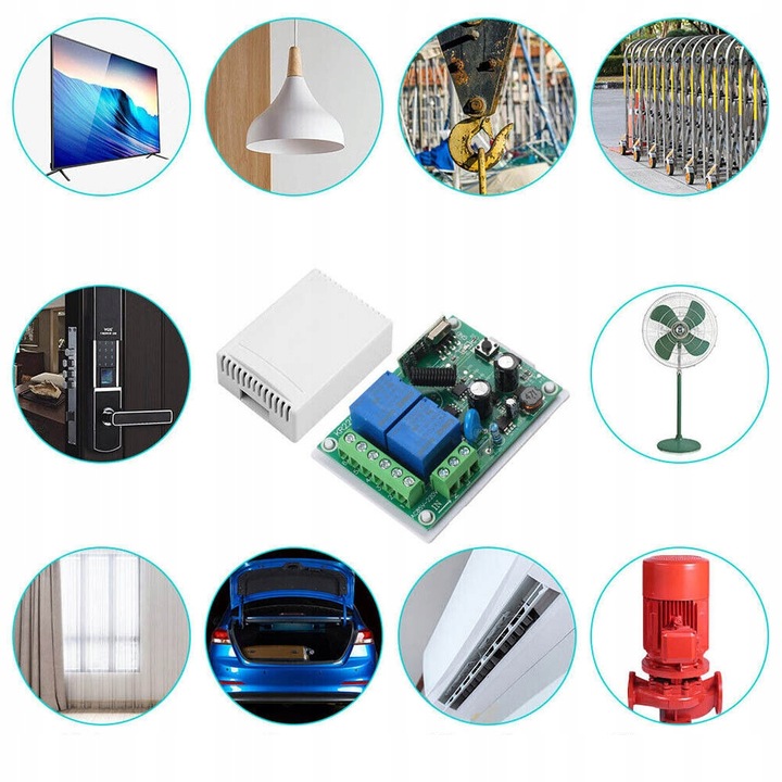 Moduł Odbiornika Przekaźnika z 5 Nadajnikami, 433Mhz Bezprzewodowy