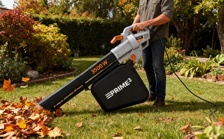 DMUCHAWA ODKURZACZ DO LIŚCI OGRODOWA MOCNA ROZDRABNIACZ 3W1 3500W