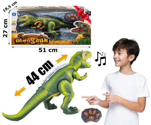 DINOZAUR R/C ROBOT ZDALNIE STEROWANY LED MUZYKA