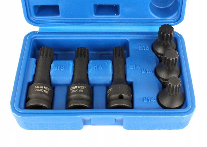 KLUCZE UDAROWE SPLINE M14 M16 M18 - zawieszenia VW