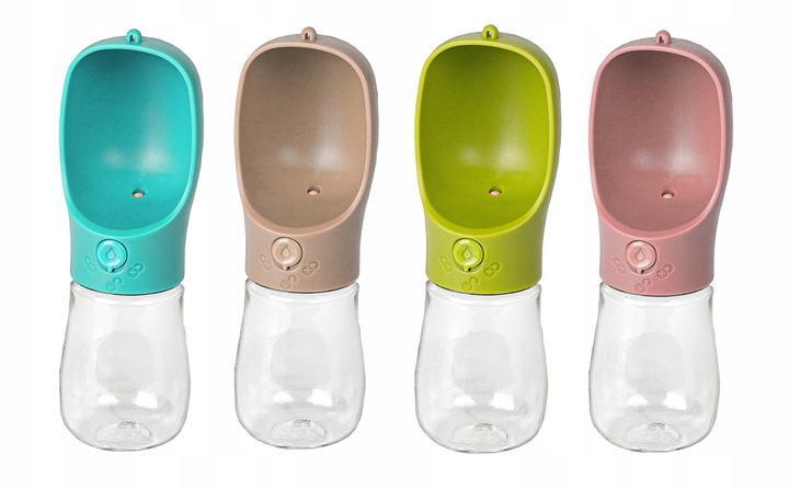 BUTELKA DLA PSA 350ml - KOLORY - Bidon na wodę dla psa poidło