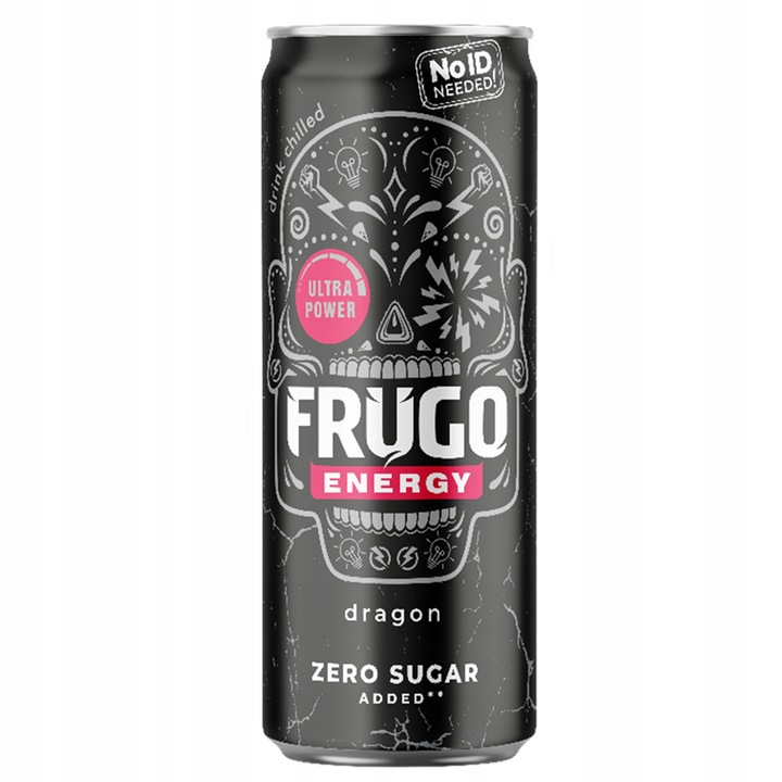 24x Frugo Energy Dragon Gazowany napój 330 ml