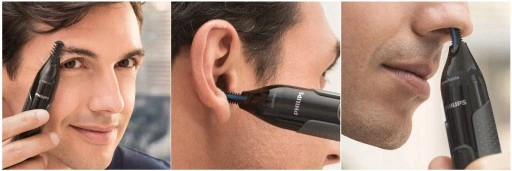 TRYMER DO NOSA BRWI USZU PHILIPS GOLARKA + ETUI