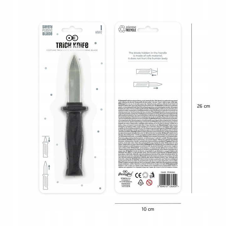 Maska Krzyk na Halloween Fałszywy Nóż Straszny Film Scary Movie strój