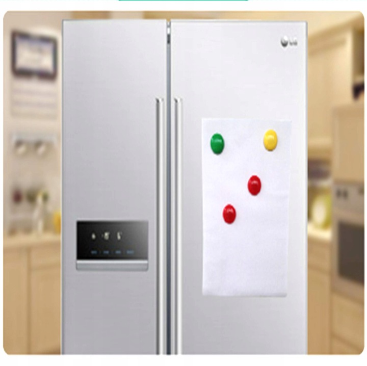 Magnesy na lodówkę do tablic okrągłe mix kolorów 30 mm 40 sztuk