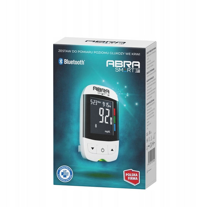 Glukometr ABRA smart Wieczysta gwarancja - nakłuwacz + paski + lancety