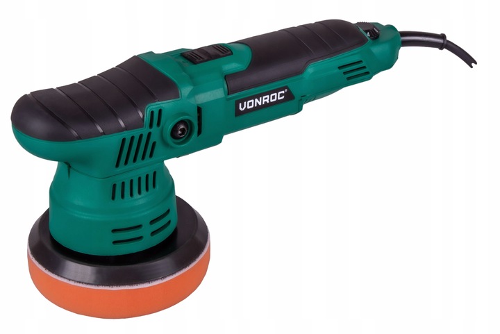 Polerka samochodowa 125 mm - 650W | 7 padów polerskich | VONROC