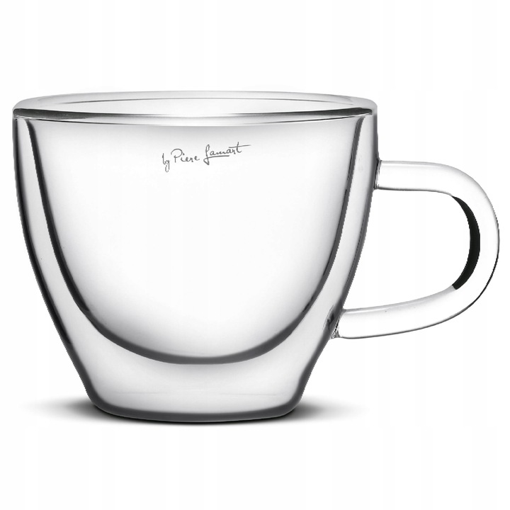 Szklanki z Uchem Termiczne do Cappucino Lamart LT9026 2szt 190ML