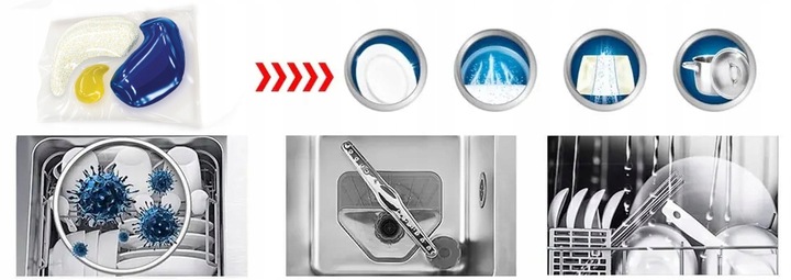 Kapsułki Tabletki do zmywarki All in One Lemon 30 szt Power niemieckie 12w1