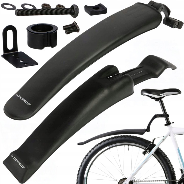 BŁOTNIKI Rowerowe BŁOTNIK Rowerowy DUNLOP 24-26 Komplet ZESTAW przód tył