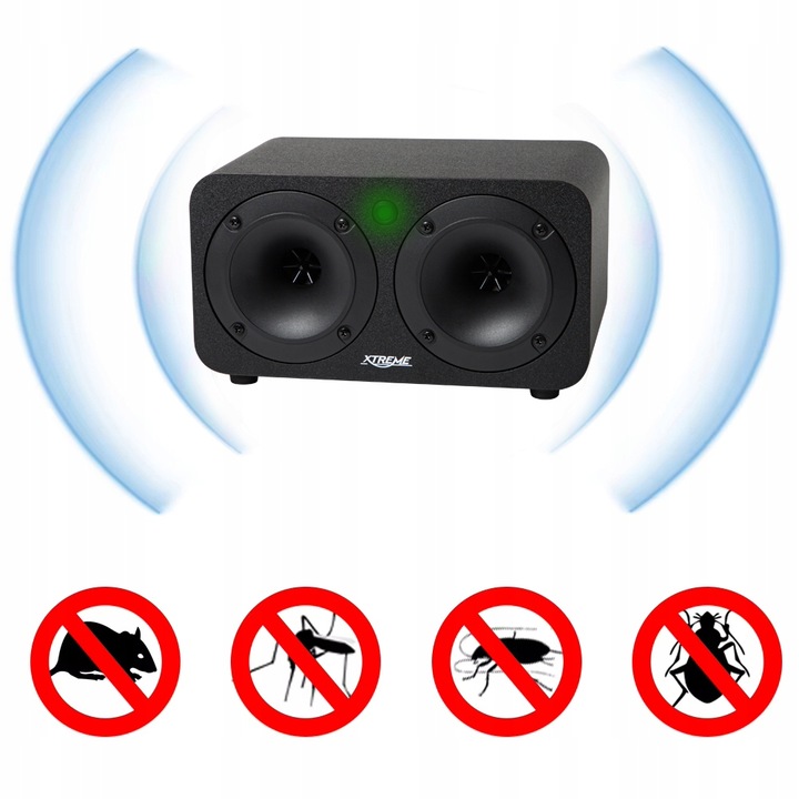 ULTRADŹWIĘKOWY ODSTRASZACZ GRYZONI NA MYSZY KUNY SZCZURY BIONICZNY