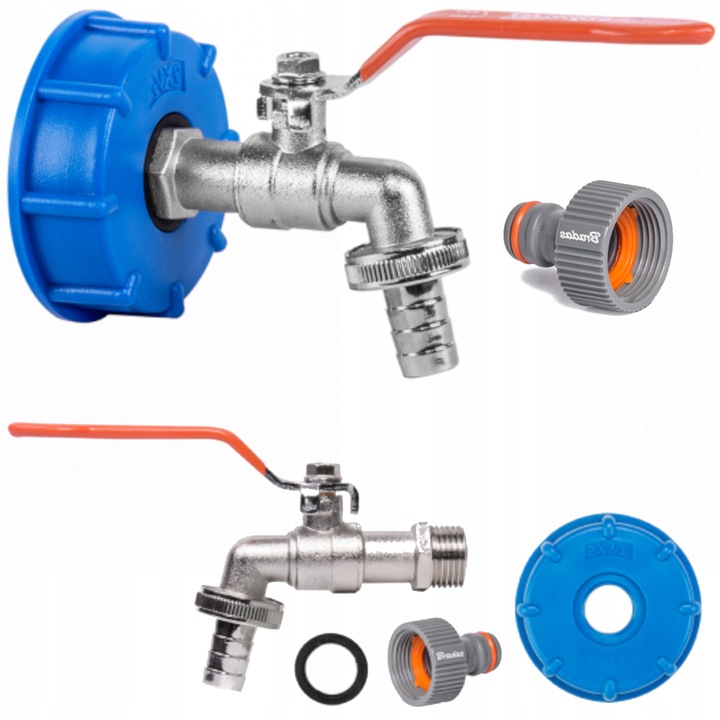 KRAN DO ZBIORNIKA 1000 ZAWÓR DO MAUZERA NA WĄŻ 1/2