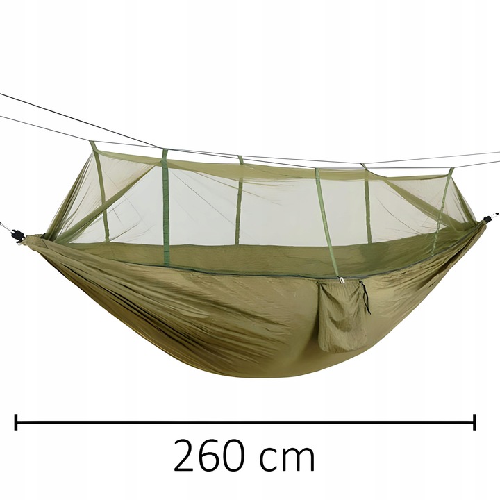HAMAK DWUOSOBOWY TURYSTYCZNY Z MOSKITIERA BIWAK
