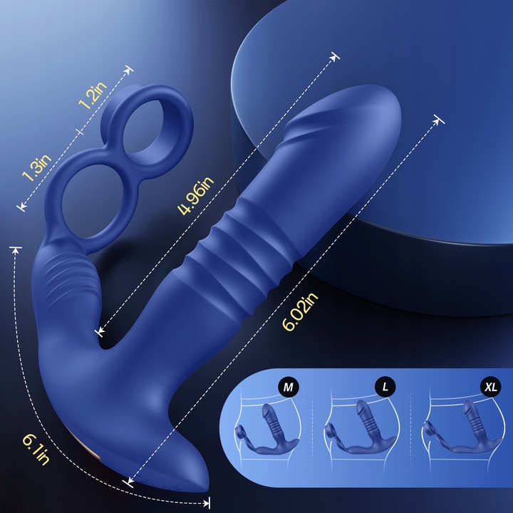 Zdalnie sterowany masażer prostaty z aplikacją APP