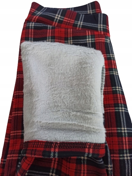 Getry leginsy damskie grube futerko kratka thermo