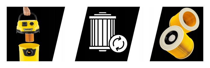 10x Worki do odkurzacza KARCHER WD3 KWD3 SE 4001 papierowe z filtrem