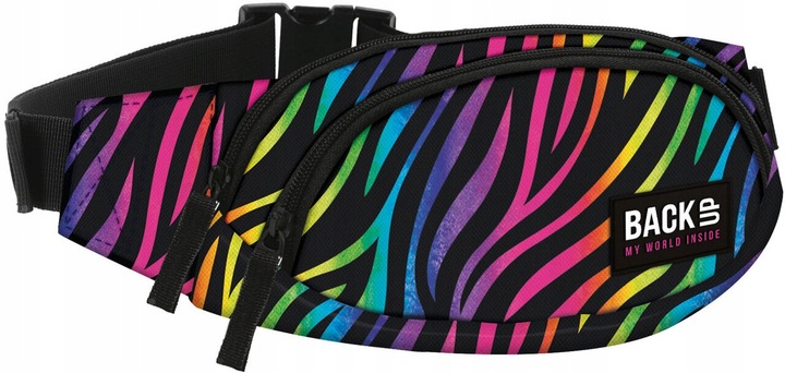 TORBA NA BIODRA SASZETKA NERKA BACKUP A35 KOLOROWA ZEBRA