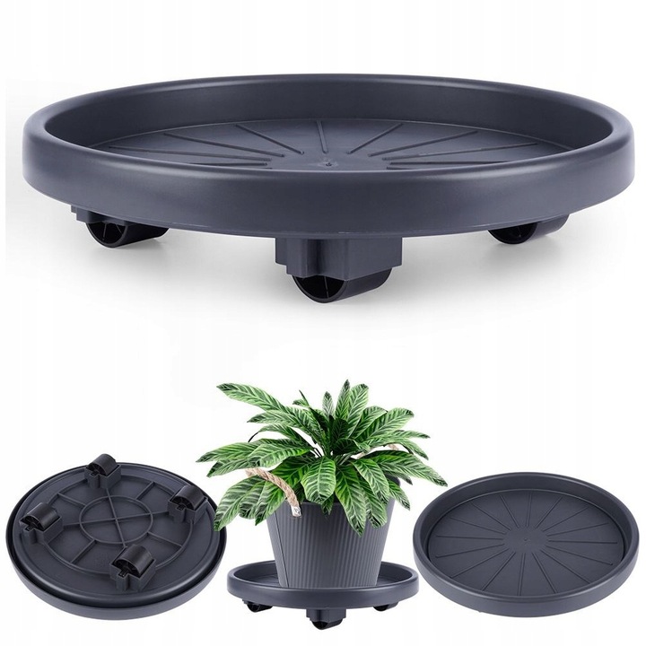 Podstawka POD DONICZKĘ donicę roślinę kwiatek na kółkach przesuwania