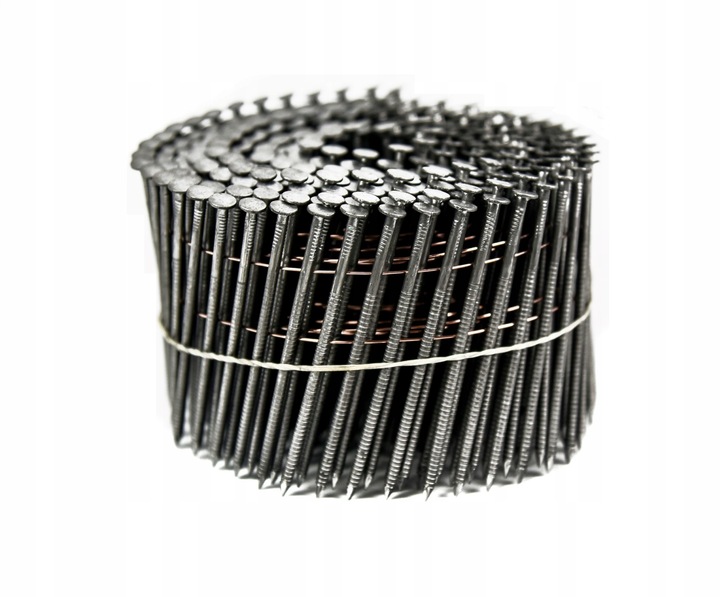 Gwoździe do gwoździarki BĘBNOWE 3,8x125mm 1440szt Łączone drutem Koletowane